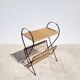 Fifth wheel rattan magazine holder 1960 fish
