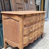Louis xv style chest of drawers in pickled cherry