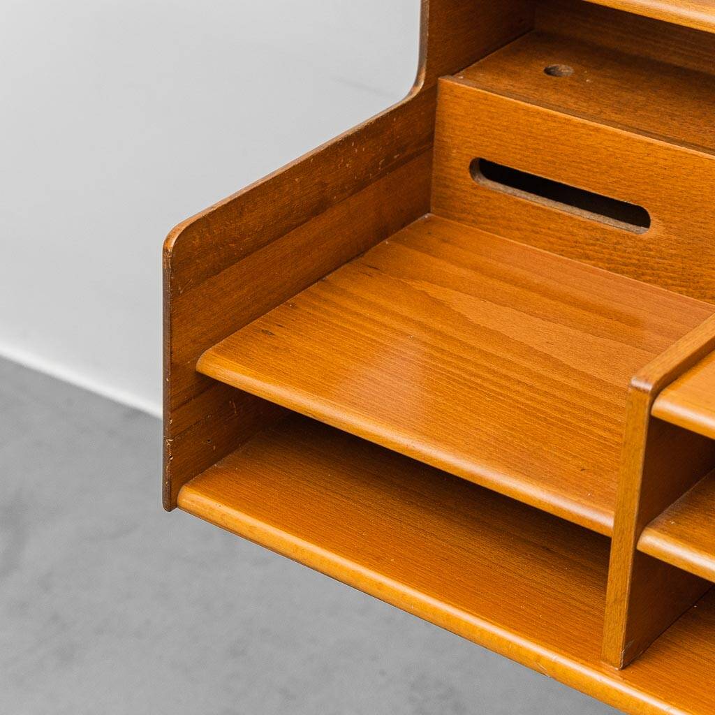 Table d'appoint FIMSA avec piédestal en métal, modernisme vintage des années 1960.