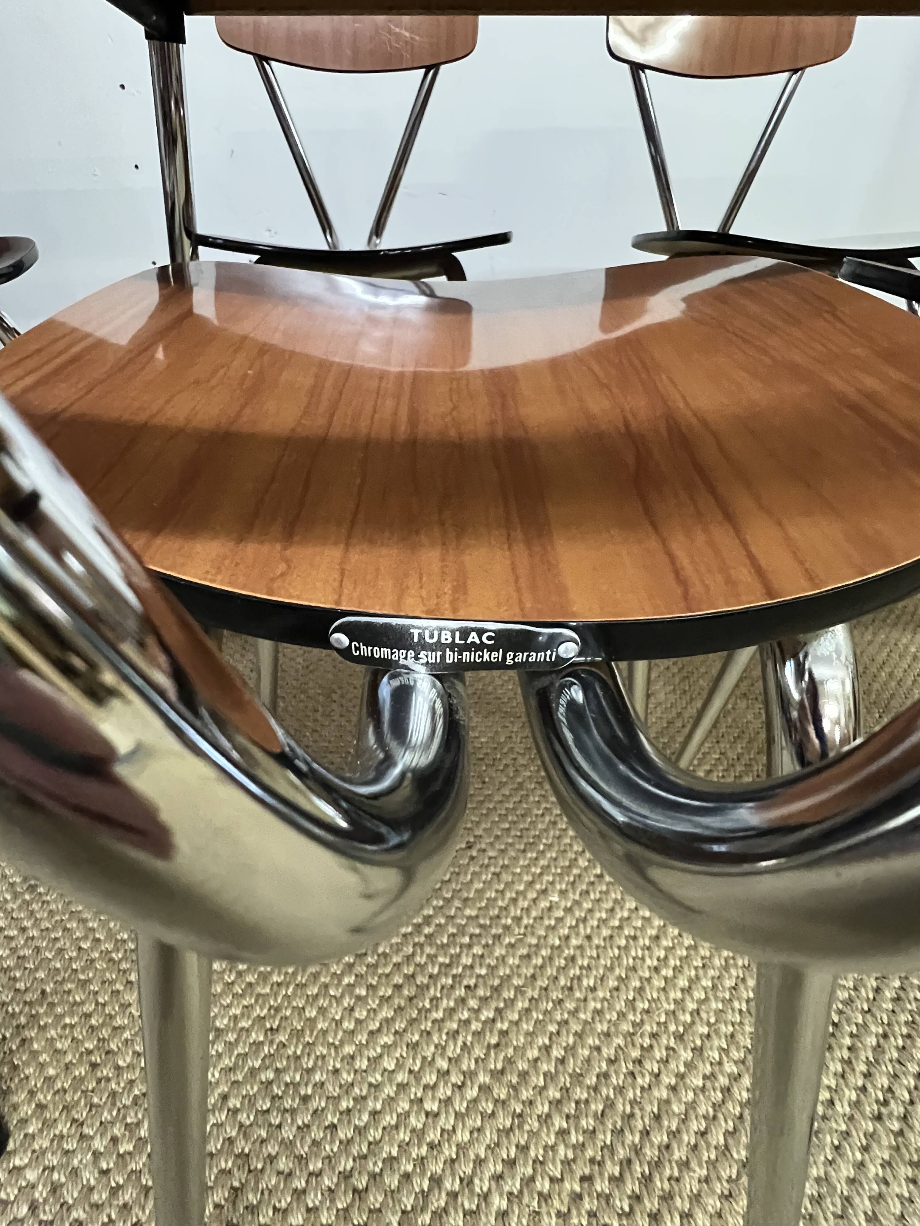 Tublac formica table and chairs set 1970