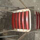 Garden table and two vintage canvas chairs 50/60