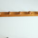Scandinavian pine wooden ball shaped coat hooks, 1970s.