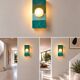 Ceramic zellige wall lamp