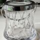 Ice bucket in crystal stylish design. Bayel crystal. Braces/diamond patterns