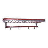 Porte-manteau mural aluminium 1970