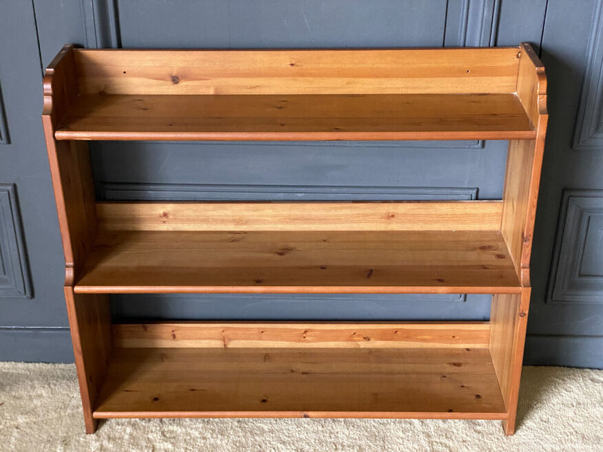 Three-level shelf in pine Ikea Leksvik Hylla 1999 | Selency