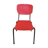 Chaise vintage en rouge
