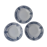 Terre de fer 3 assiettes creuses medaillon
