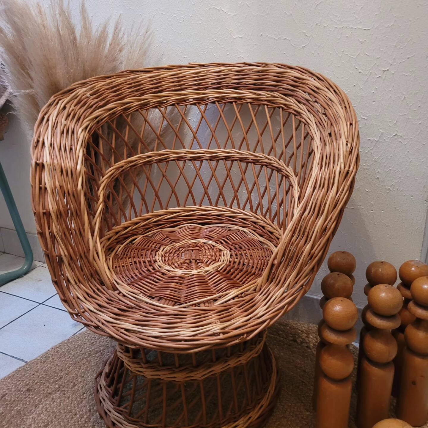 Rattan armchair