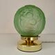 Vintage art deco globe table lamp in frosted glass