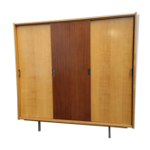 Vintage wardrobe 3 sliding doors