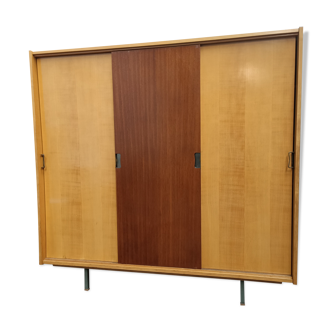 Vintage wardrobe 3 sliding doors