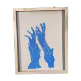 Linogravure - L'étreinte
