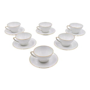 6 tasses et sous tasses
