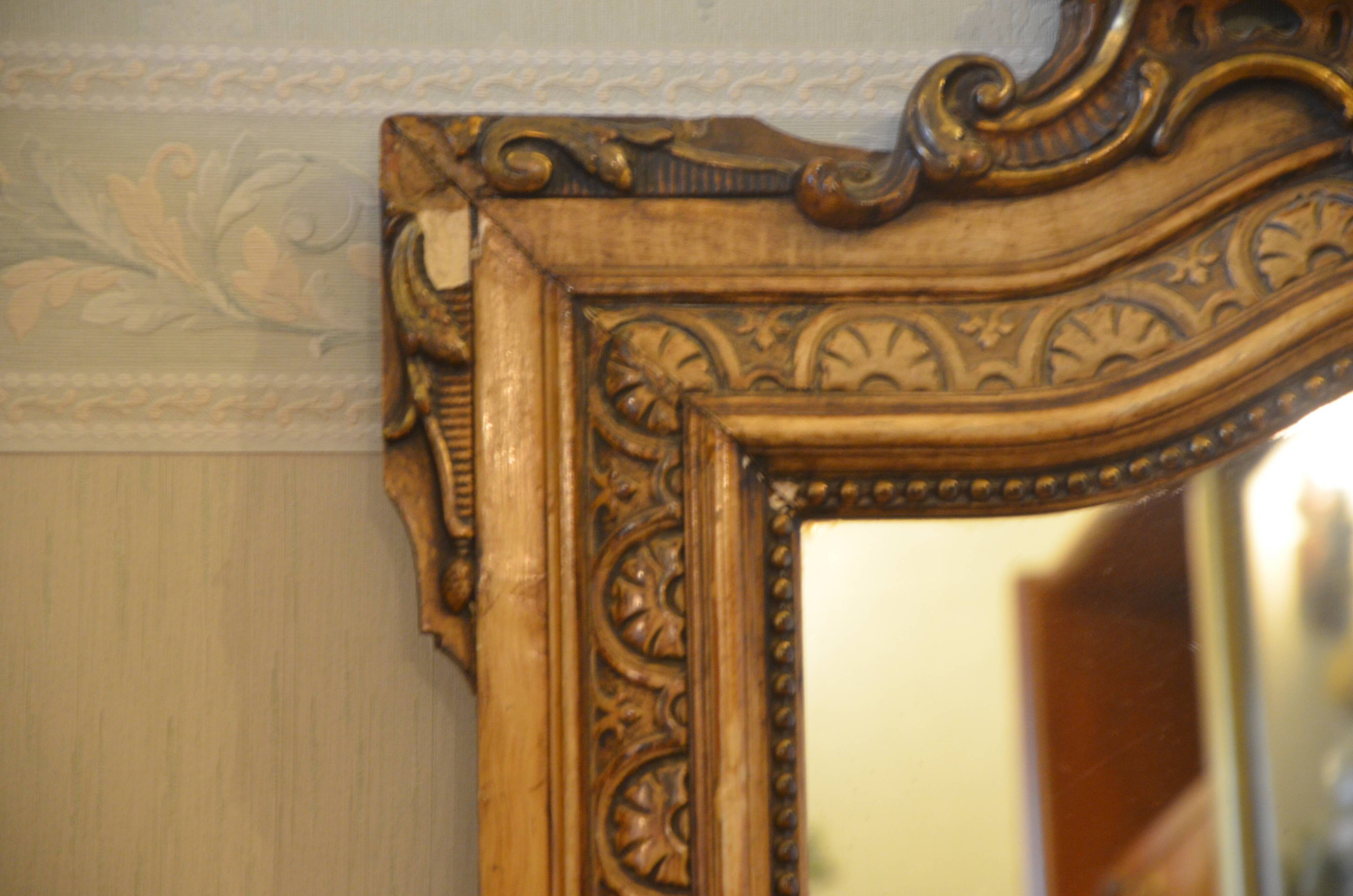 Wooden style mirror 74x104cm