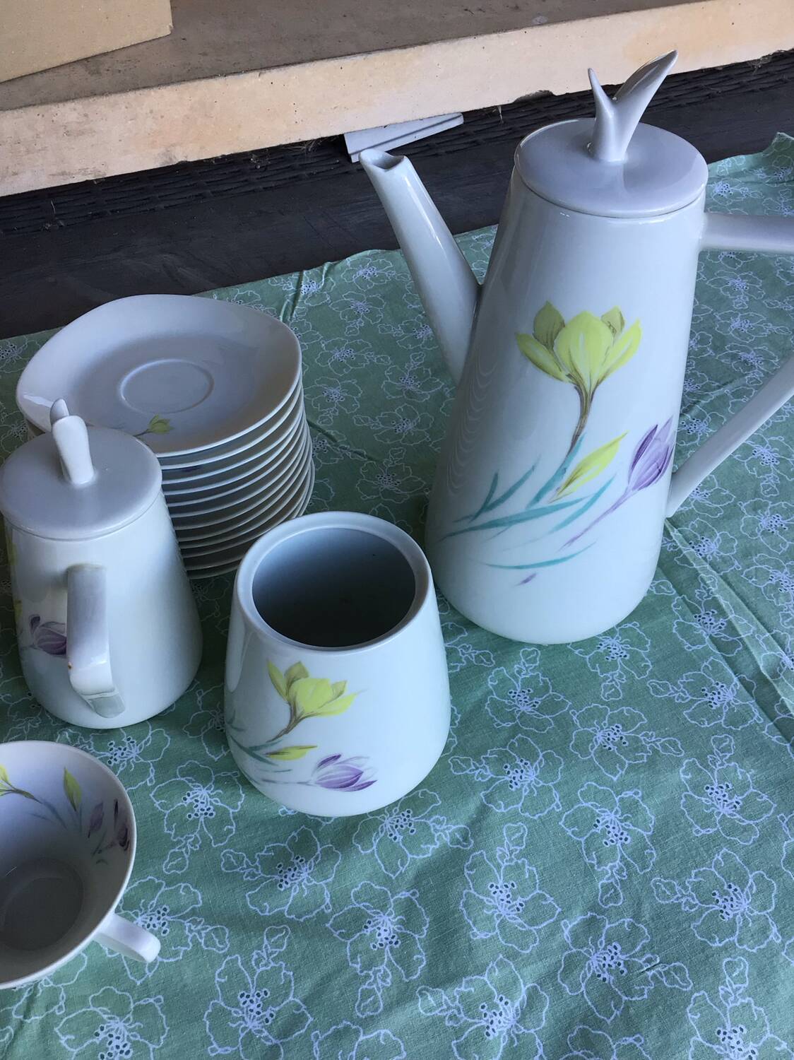 Coffee service 1960 S.F.P French porcelain company