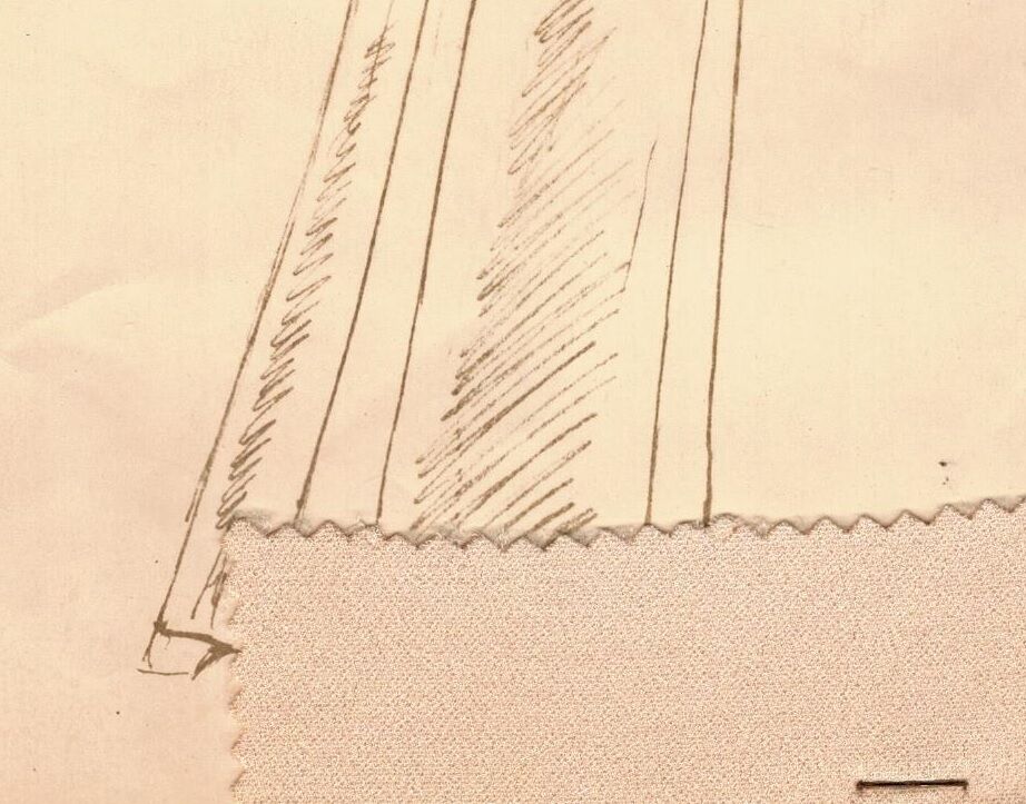 Drawing of the house Givenchy