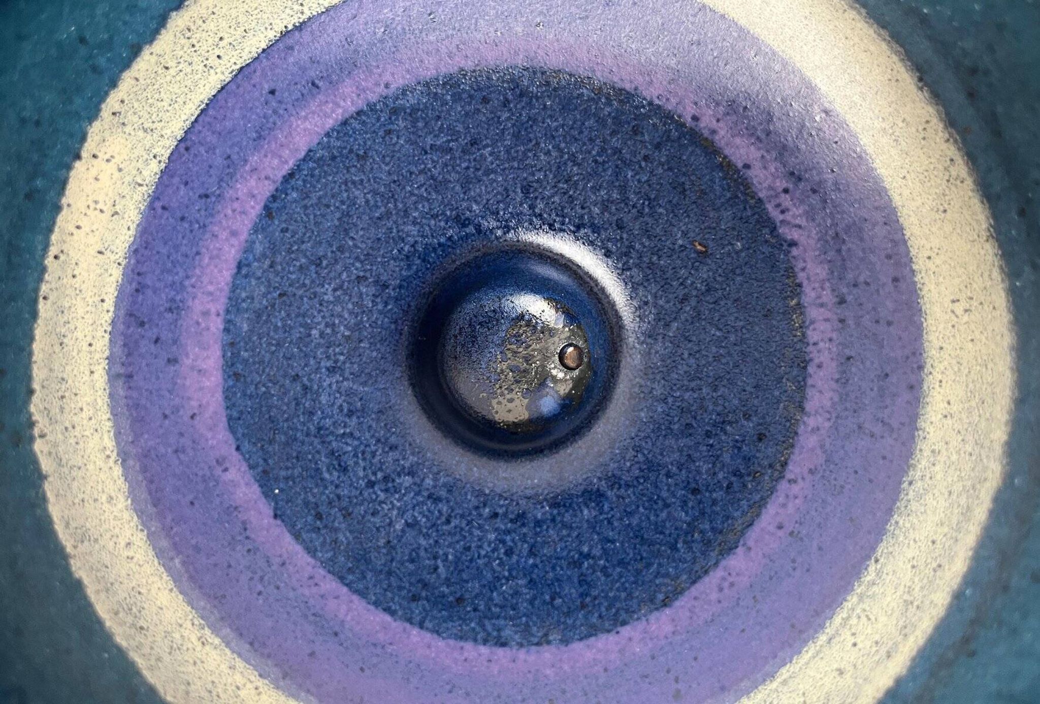 Vintage pottery candlestick from West Germany by KMK Keramik Manufaktur Kupfermühle, 1970s.