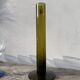 Trio de soliflore en verre vert olive / vases tubes