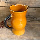 Vintage glazed ceramic pitcher