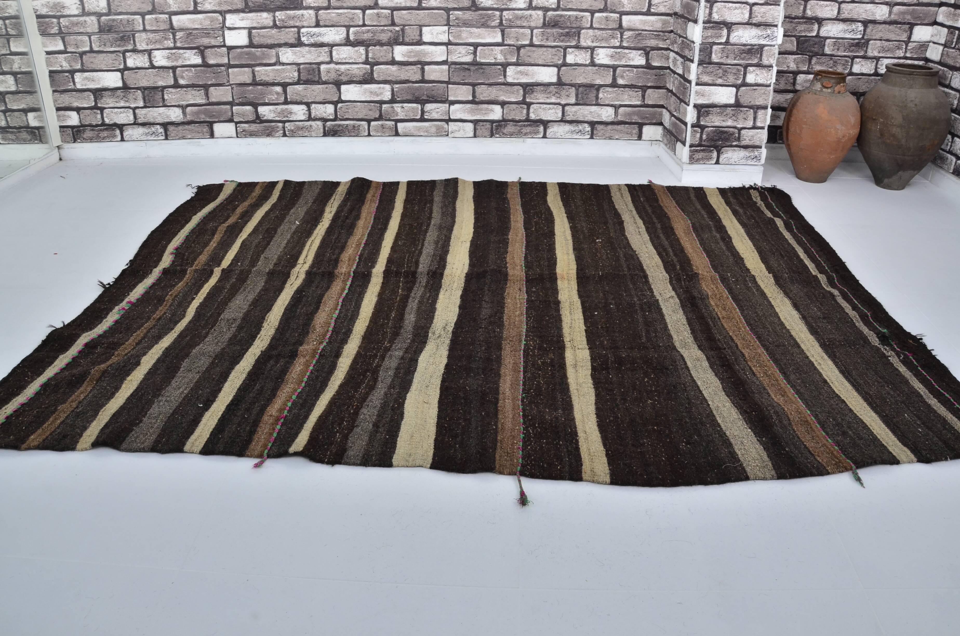 Stripe Vintage Anatolian Kilim Rug  sku 3057