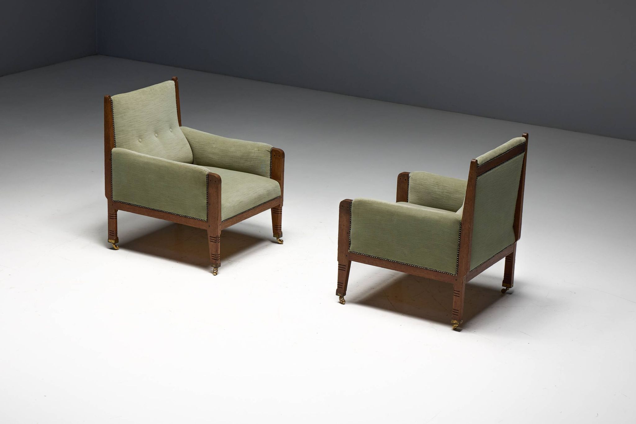 Lounge Chairs by Jac. van den Bosch, Netherlands, 1920s