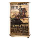 Corrida poster 1978 girona spain rejoneador bull toro bullring toreador picador banderillas