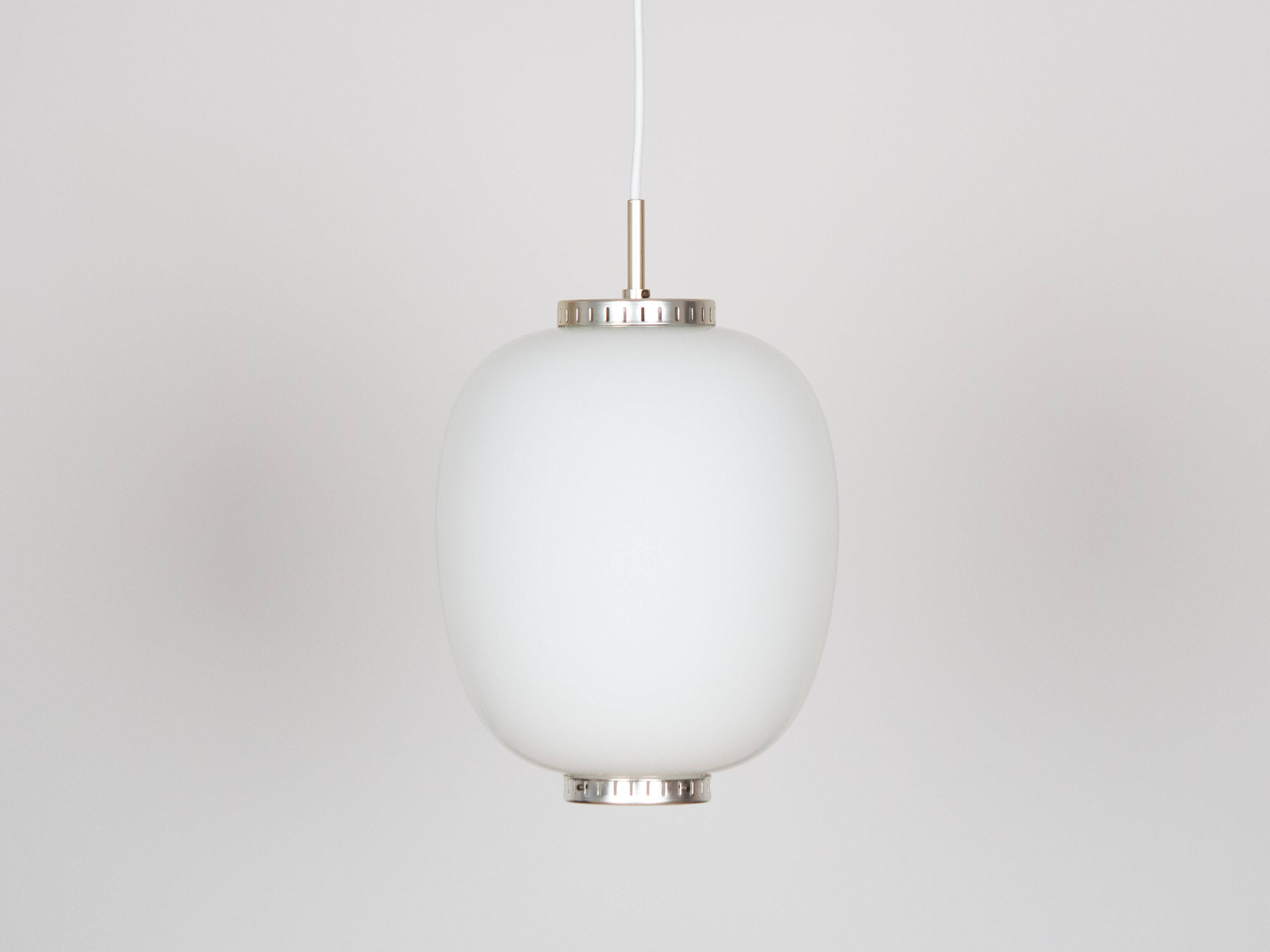 Danish vintage pendant lamp Kina by Bent Karlby, Lyfa, 1946