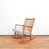 Fauteuil à bascule en chêne ML33 de Hans J. Wegner pour A/S Mikael Laursen, années 1950