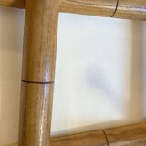 Oak accordion coat rack with 10 hooks