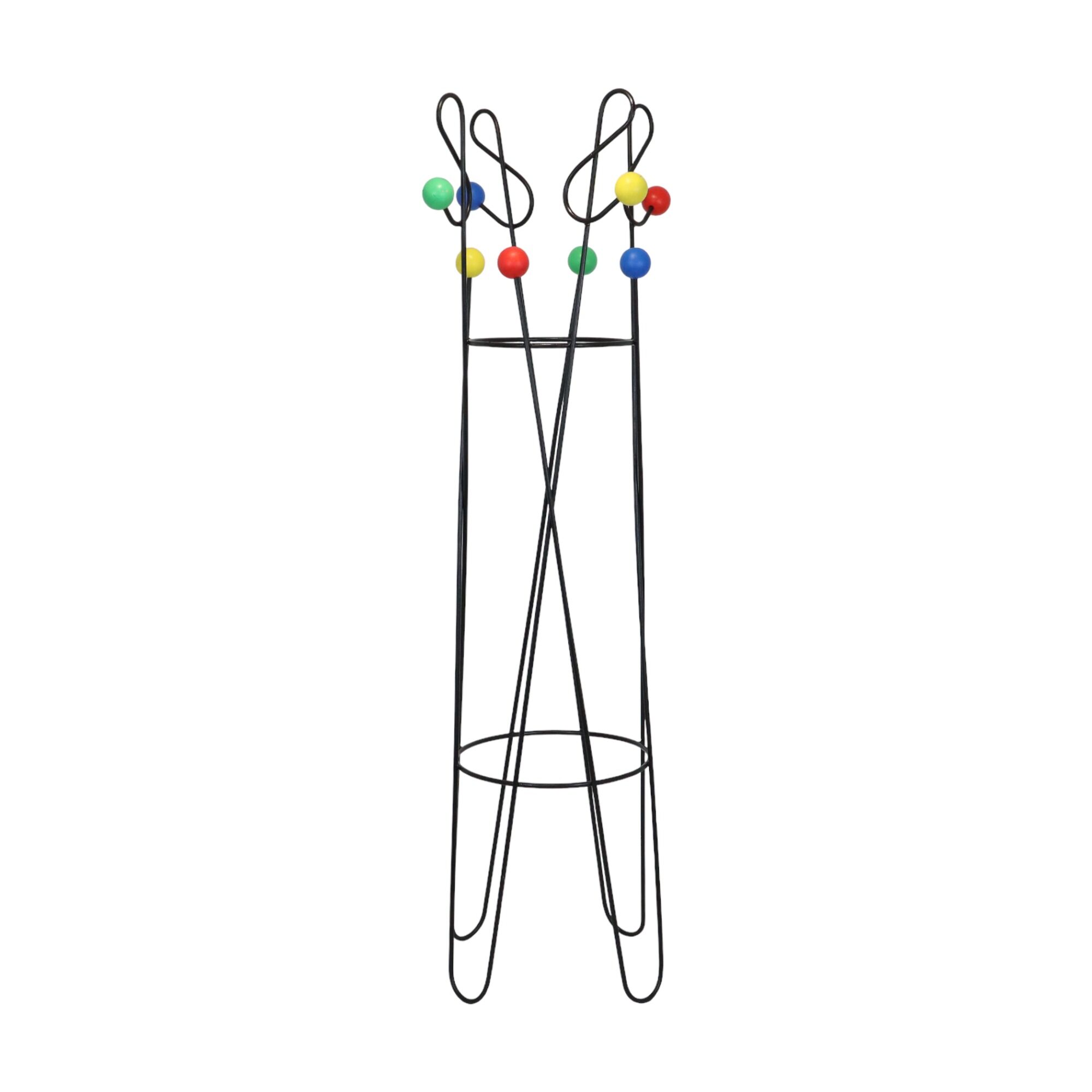 Vintage xl standing coat rack