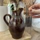 Handmade Pichet Grès du Berry – Made in France – vintage – 17 cm