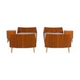 Danish mid century teak beds, set of 2, 1950s
