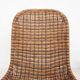 Set of four rattan S-chairs