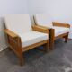 Paire de fauteuils/chaise longue des années 1970