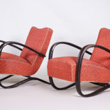 Paire de fauteuils Art Déco H269 par Up Závody, conçus par Halabala 1930