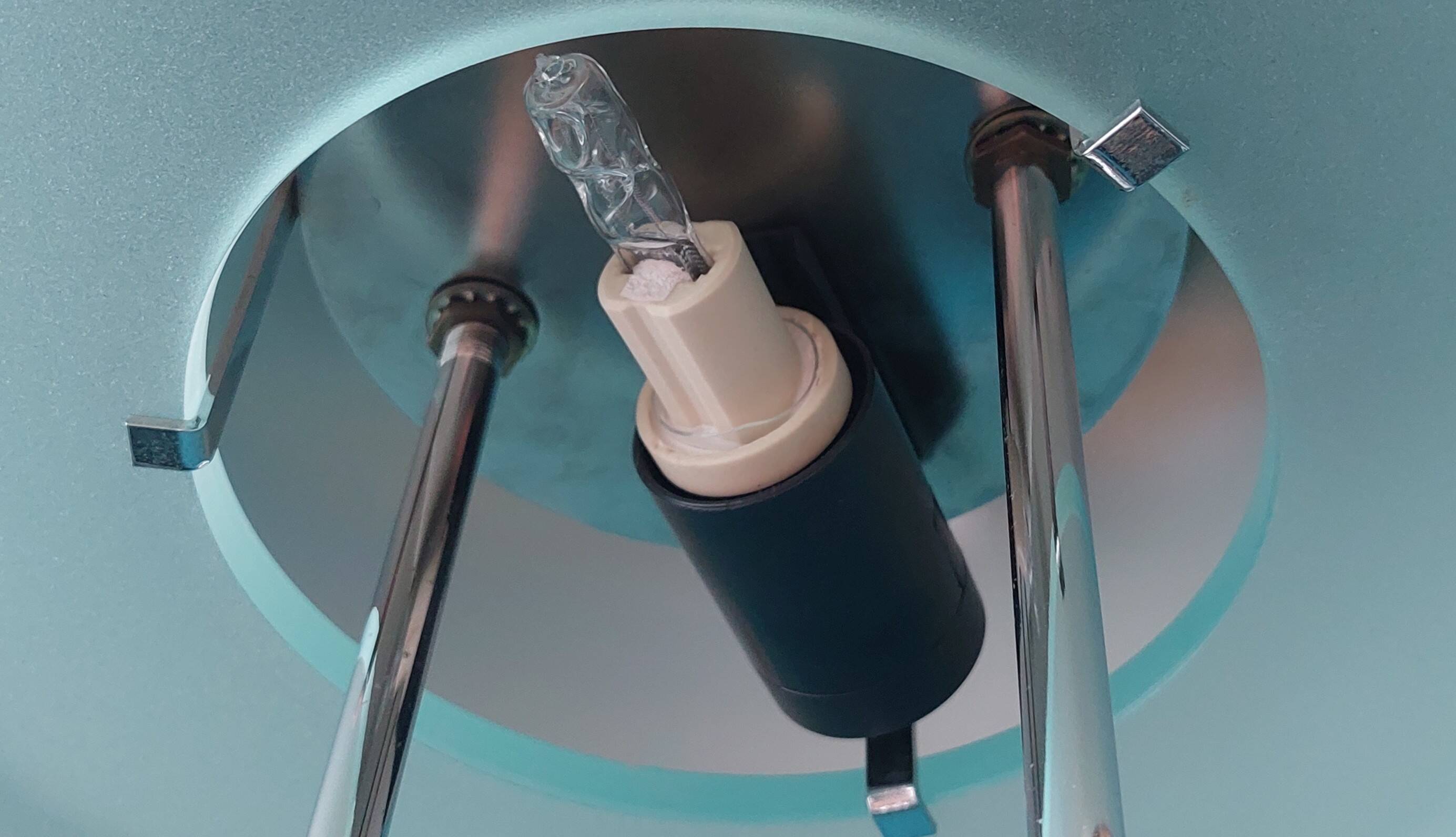 Postmodern Chrome Table Lamp by Herda, 1980´s.