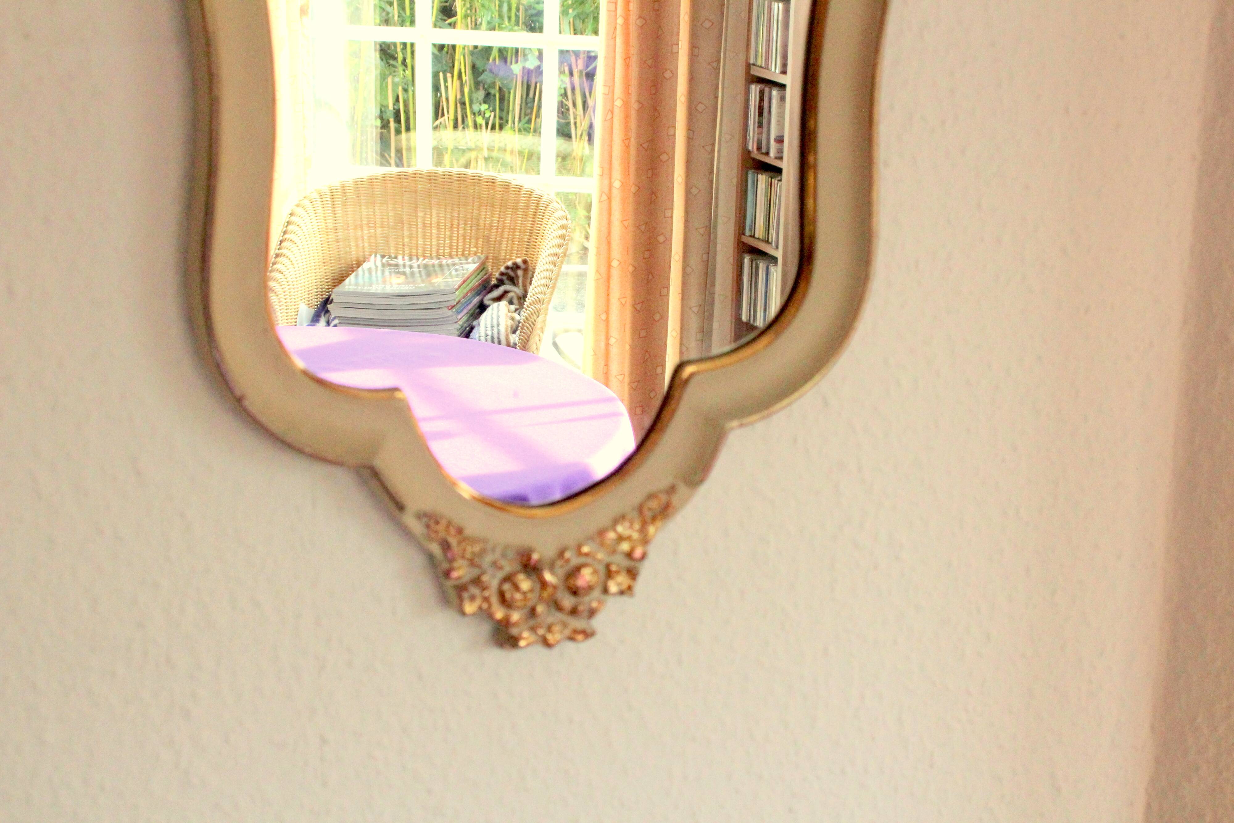 Miroir mural florentin en bois - vintage