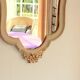 Miroir mural florentin en bois - vintage