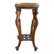 Old harness in wood with marble top