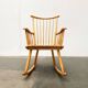Mid-Century rocking chair model WK-S 7 in beech by Arno Lambrecht for Wk Möbel, 1950s.