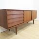 Teak sideboard with drawers and sliding doors, Denmark 1960