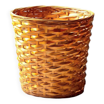Waste paper basket or wicker plant pot
