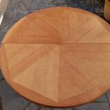 Large oak table by Guillerme & Chambron