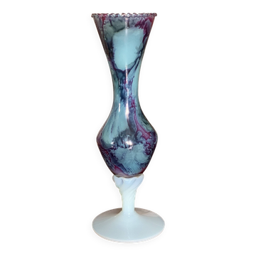 Italian blown glass soliflore vase