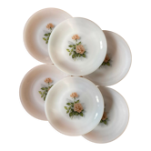 Set of 6 Arcopal dessert plates