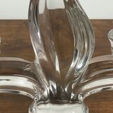 Flame candle holders in vintage crystal 60