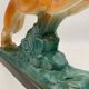 Sainte Radegonde Art Deco earthenware greyhound, 1930s