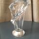 Crystal vase of torsadee shaped valves