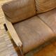 Danish sofa from the 70s in oak and buffalo leather